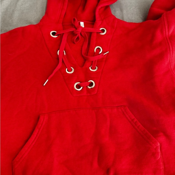 Good American Vibrant Red Fleece - Picture 5 of 7